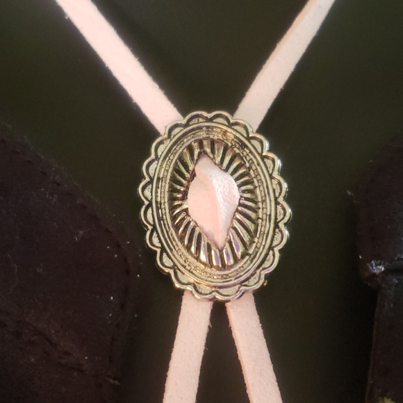 Pink Western Bolero Wrap Choker Necklace | Jewelry - Picture 4 of 7